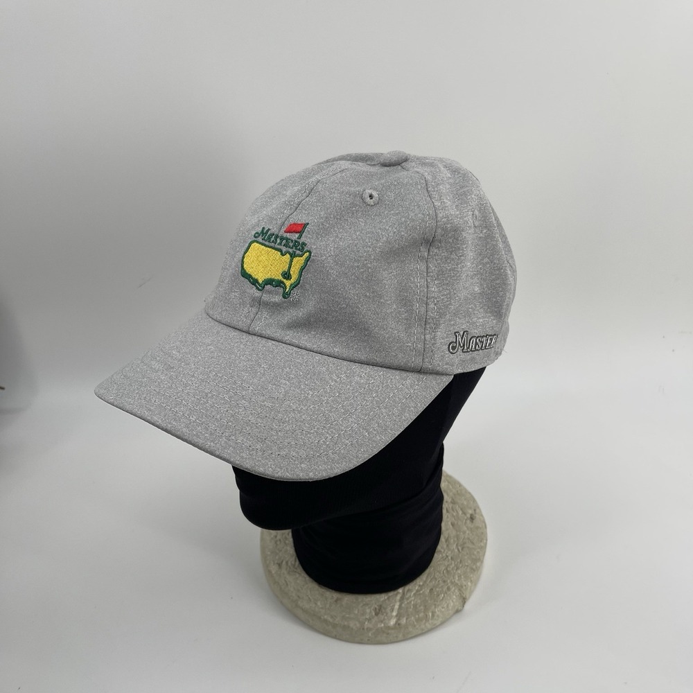 Masters Golf Hat Cap Gray Performance Stretch 97% Polyester 3% Spandex